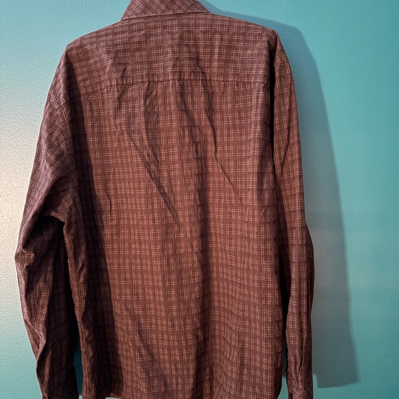 RW&CO. Men's Plaid Button Down Shirt - Black/Dark Gray - Picture 3 of 3